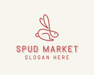 Bunny Pet Rabbit logo design