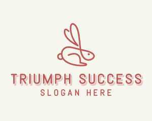 Bunny Pet Rabbit logo design