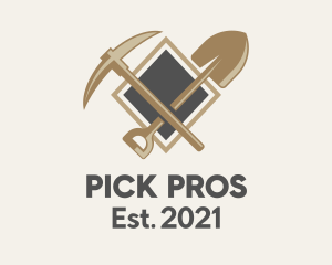 Mining Pick & Shovel logo