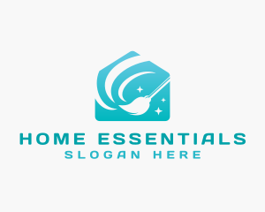 Home Cleaning Mop logo design