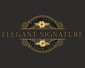 Elegant Garden Flower logo design