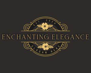 Elegant Garden Flower logo design