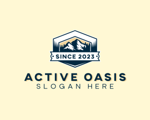 Outdoor Mountain Summit logo design