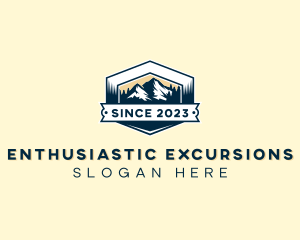 Outdoor Mountain Summit logo design