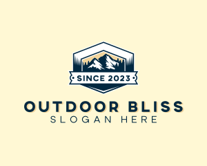 Outdoor Mountain Summit logo design