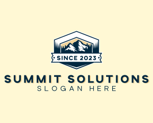 Outdoor Mountain Summit logo design