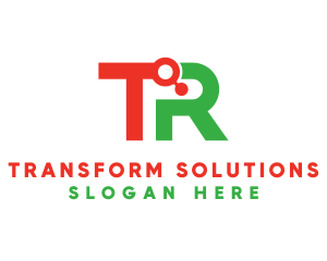 Tech Letter TR Monogram logo