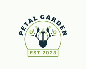 Floral Shovel Landscaping logo design