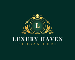 Deluxe Luxury Decorative logo design