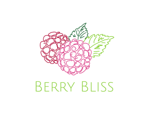 Fruit Berry Flower logo