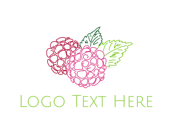 Raspberry logo example 4