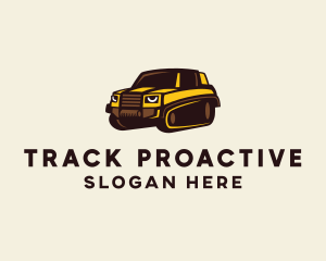 Modern Track Vehicle  logo design