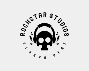 Rockstar Skull Headset logo