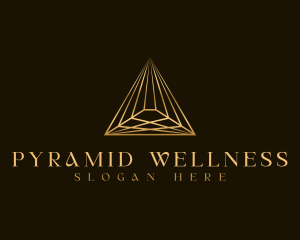 Business Pyramid Triangle logo design