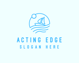 Sea Boat Sailing logo design