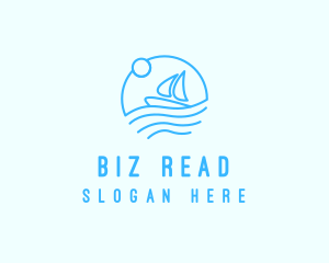 Sea Boat Sailing logo design