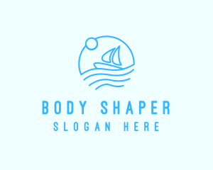 Sea Boat Sailing logo design