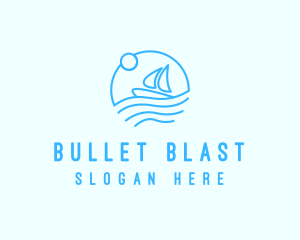 Sea Boat Sailing logo design