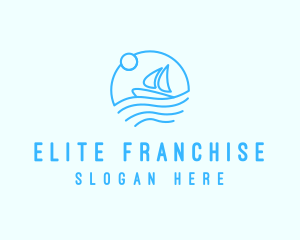 Sea Boat Sailing logo design