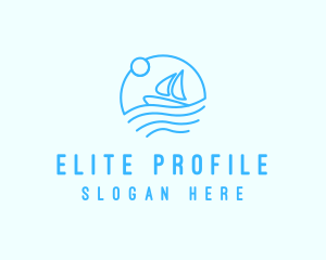 Sea Boat Sailing logo design