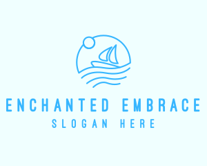 Sea Boat Sailing logo design