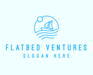 Sea Boat Sailing logo design