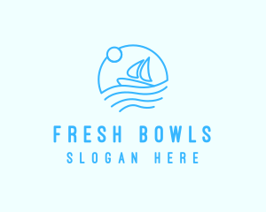 Sea Boat Sailing logo design