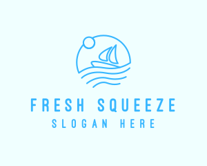 Sea Boat Sailing logo design