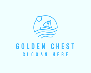 Sea Boat Sailing logo design