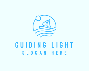 Sea Boat Sailing logo design