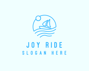 Sea Boat Sailing logo design