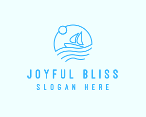 Sea Boat Sailing logo design