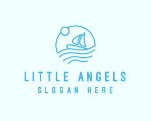 Sea Boat Sailing logo design