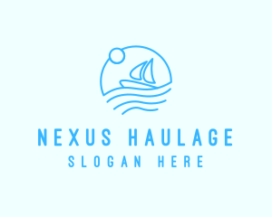 Sea Boat Sailing logo design