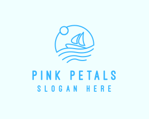 Sea Boat Sailing logo design