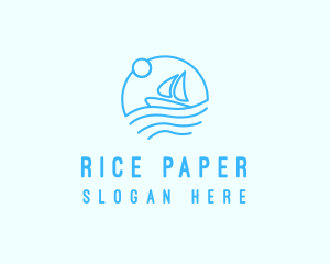 Sea Boat Sailing logo design