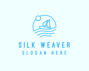 Sea Boat Sailing logo design