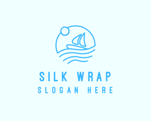 Sea Boat Sailing logo design