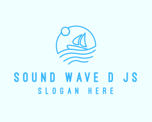 Sea Boat Sailing logo design