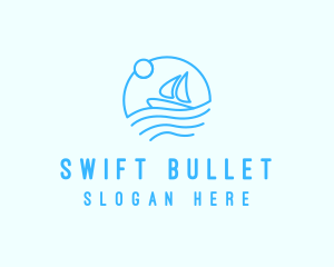 Sea Boat Sailing logo design