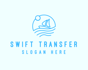 Sea Boat Sailing logo design