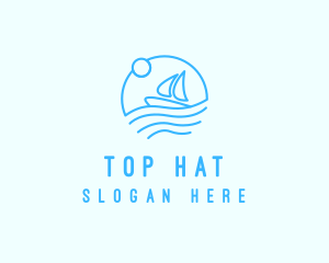 Sea Boat Sailing logo design