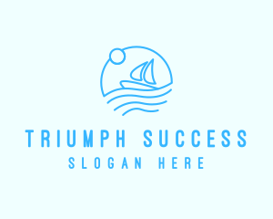 Sea Boat Sailing logo design