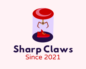 Shoe Claw Machine  logo design