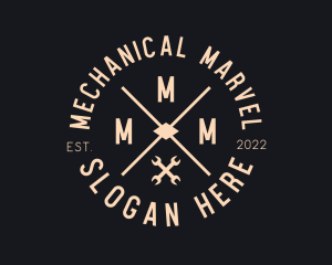 Mechanic Handyman Wrench logo design