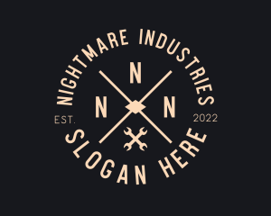 Mechanic Handyman Wrench logo design