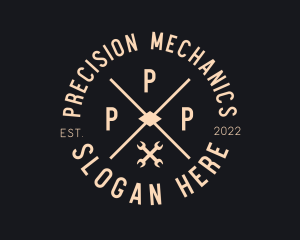 Mechanic Handyman Wrench logo design