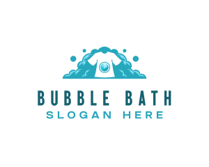 Laundry Bubble Washer logo design