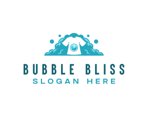 Laundry Bubble Washer logo design