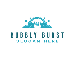 Laundry Bubble Washer logo design